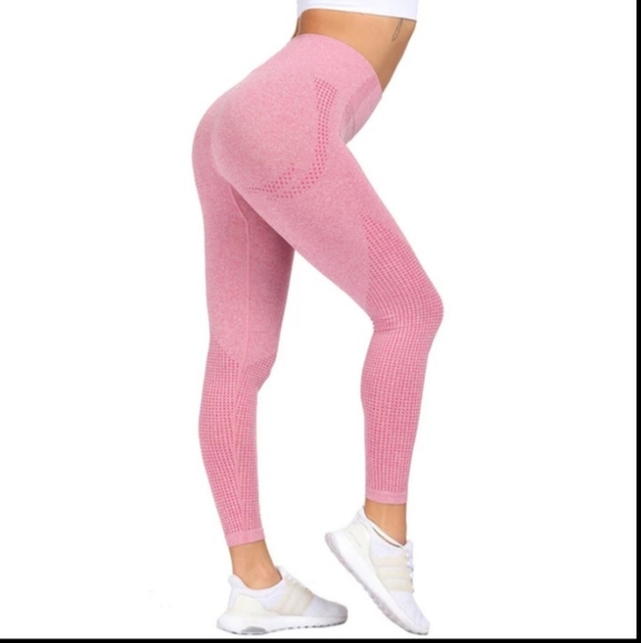 Pants - Pink high waist leggings